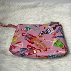 Sydney Love Fashion Girl Pink Wristlet Travel Pouch